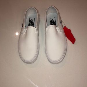 White Slip on Vans